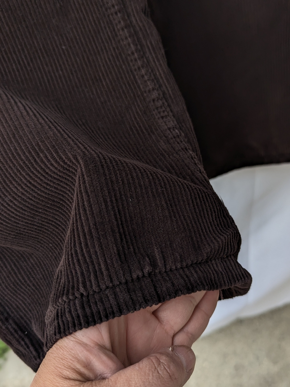 Zara Corduroy High Rise Wide Leg Trousers Dark Academia Minimalism - Picture 7 of 16